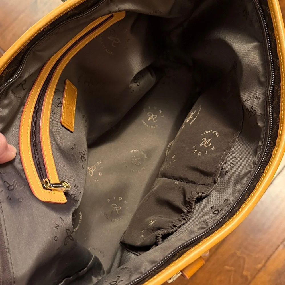 💼💼💼BOGOHO 💼💼💼RIONI Elegant Brown Tote Bag-NWOT - Picture 11 of 12